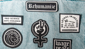 patches on denim